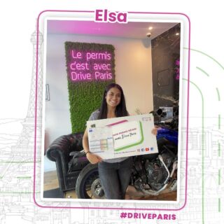 Bravo Elsa 🥳 permis en poche ☑️ 💯
#driveparis #driveparis_automotoecole #formationautomotoecole #permisdeconduire #codedelaroute #permisvoiture #permismoto